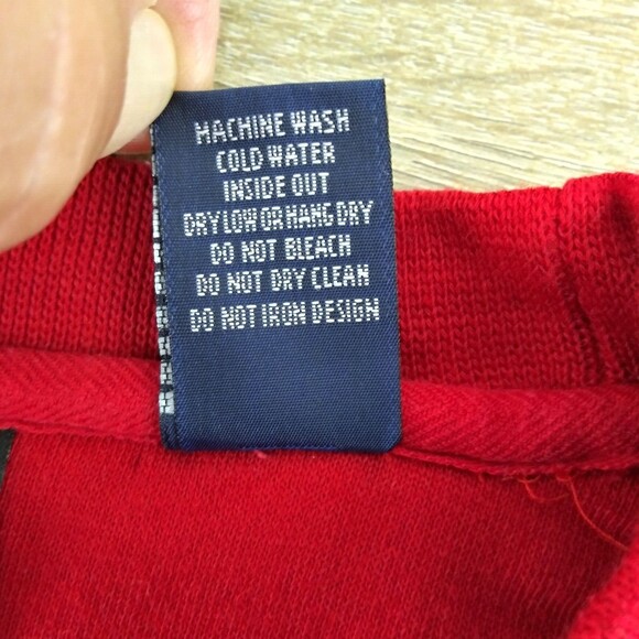 Sailing Sweatshit Mens Medium Red Long Sleeve Embroidered - Picture 6 of 9